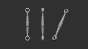 Art Scale Kit A48006 Turnbuckles 50 pcs 5,5 mm / 0,9 mm 1/48