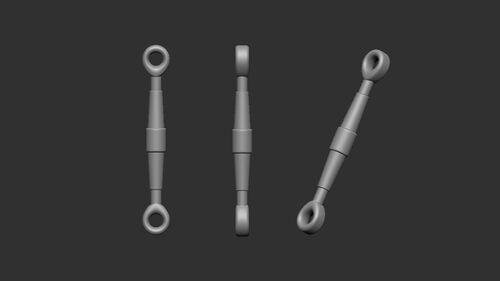 Art Scale Kit A48006 Turnbuckles 50 pcs 5,5 mm / 0,9 mm 1/48
