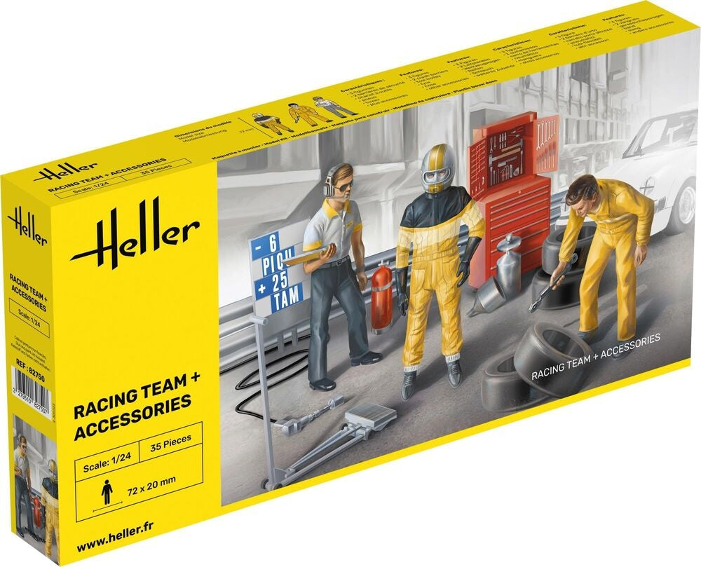 Heller 82750 Équipe de course et accessoires 1/24