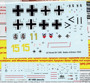 AZ Model AZ7658 Messerschmitt Bf 109 E-3 Battle of Britain 1/72 – Bild 4