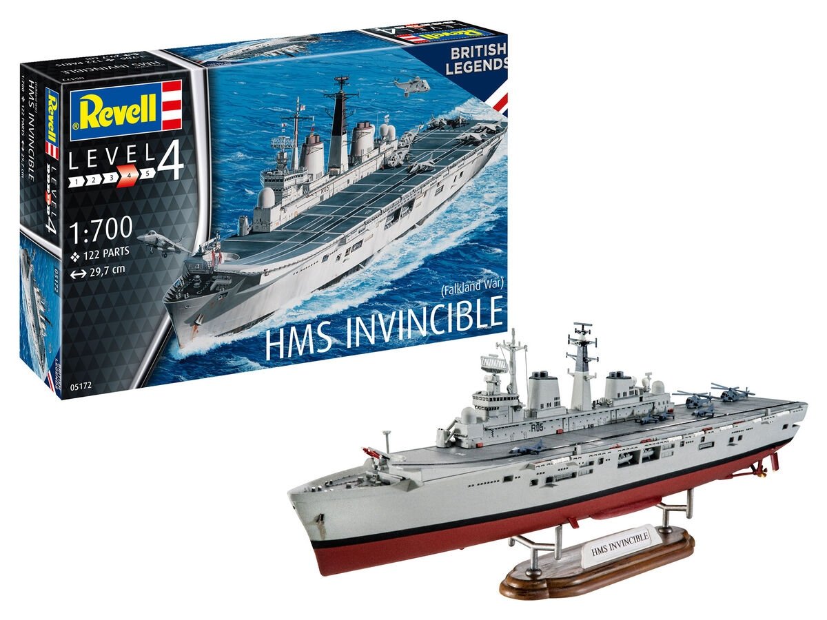 Maquette Revell 65172 HMS Invincible (Guerre des Malouines) à l'échelle 1/700