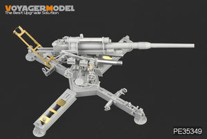 Voyager modèle PE35349 seconde guerre mondiale allemand 88mm FlaK 37 mit Behelfslafette pour DRAGON 6523 1/35  – image 5