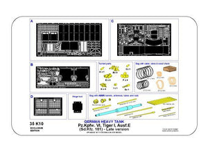 Aber 35K10 Pz.Kpfw. VI Ausf.E (Sd.Kfz.181) Tiger I – Late version (premium set) 1/35 – zdjęcie 14