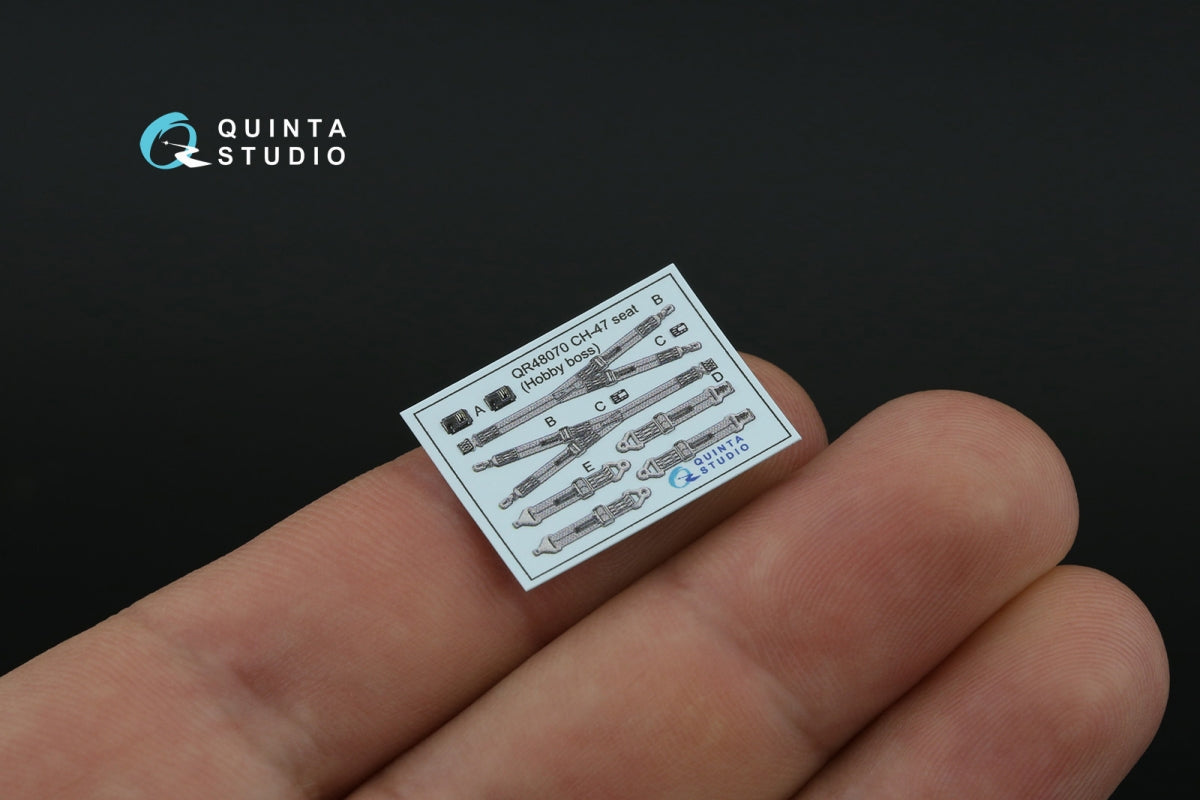 Quinta Studio QD48464 CH-47A 3D-Printed coloured Interior on decal paper (HobbyBoss) 1/48 – Bild 3