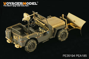 Voyager Model PEA185 WWII U.S. Jeep Willys MB snow plow w/ tyre chains (For TAMIYA /ITALIAN) 1/35 – imagen 4