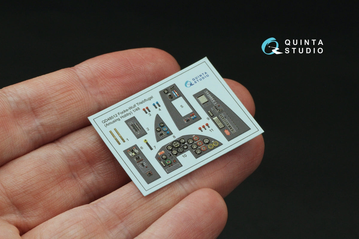 Quinta Studio QD48512 FW Triebflugel 3D-Printed coloured Interior on decal paper (Amusing hobby) 1/48 – imagen 4