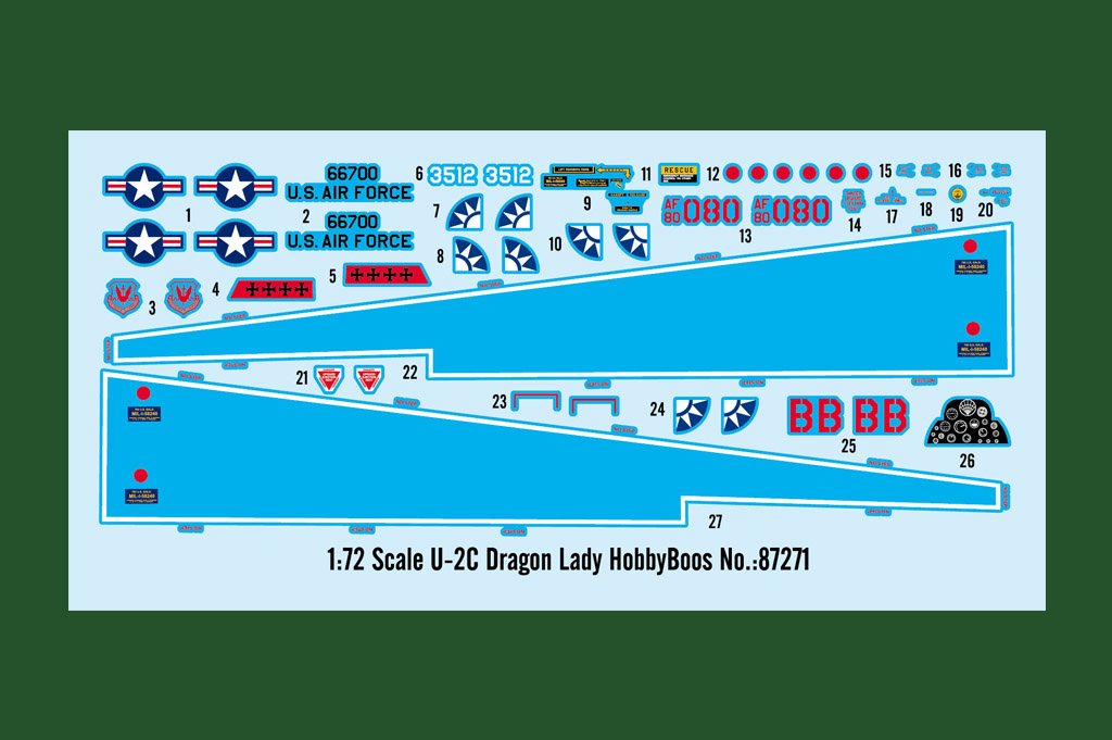 Hobby Boss 87271 U-2C Dragon Lady 1/72 – imagen 3