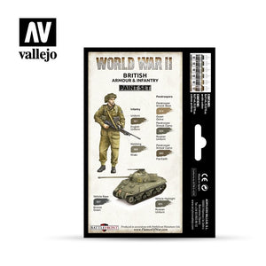 Vallejo 70204 Blindés et infanterie britanniques de la Seconde Guerre mondiale 6x17ml – image 2