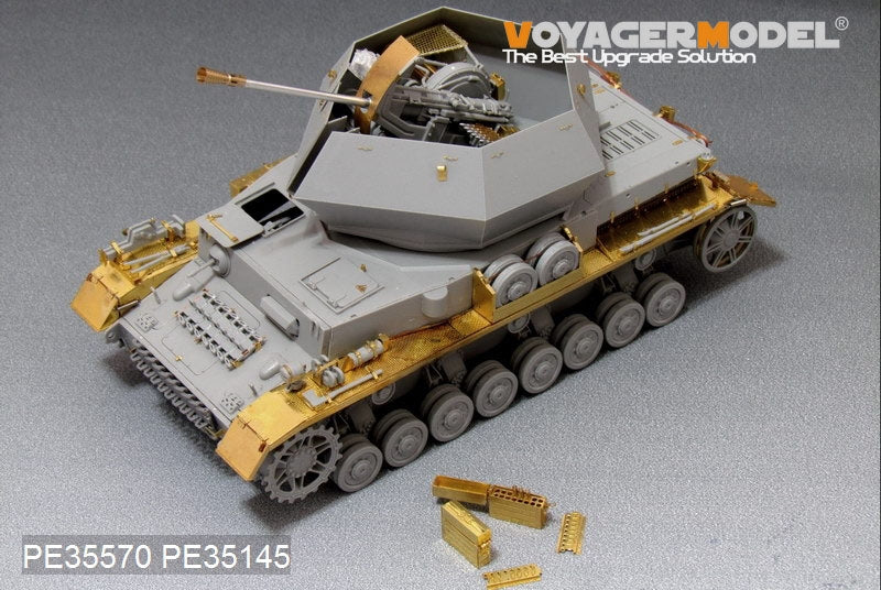 Voyager Model PE35570 WWII German FlakPanzer IV Ostwind For DROGON 6550 1/35 – immagine 2