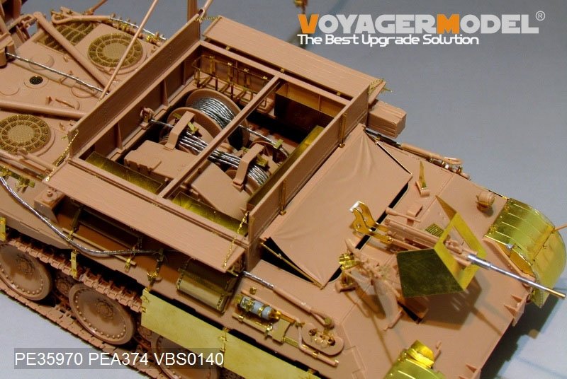 Voyager Model PE35970 WWII German Bergepanther Ausf.A (Late type,Panther G tool holders) Basic For MENG SS-015 1/35 – immagine 13