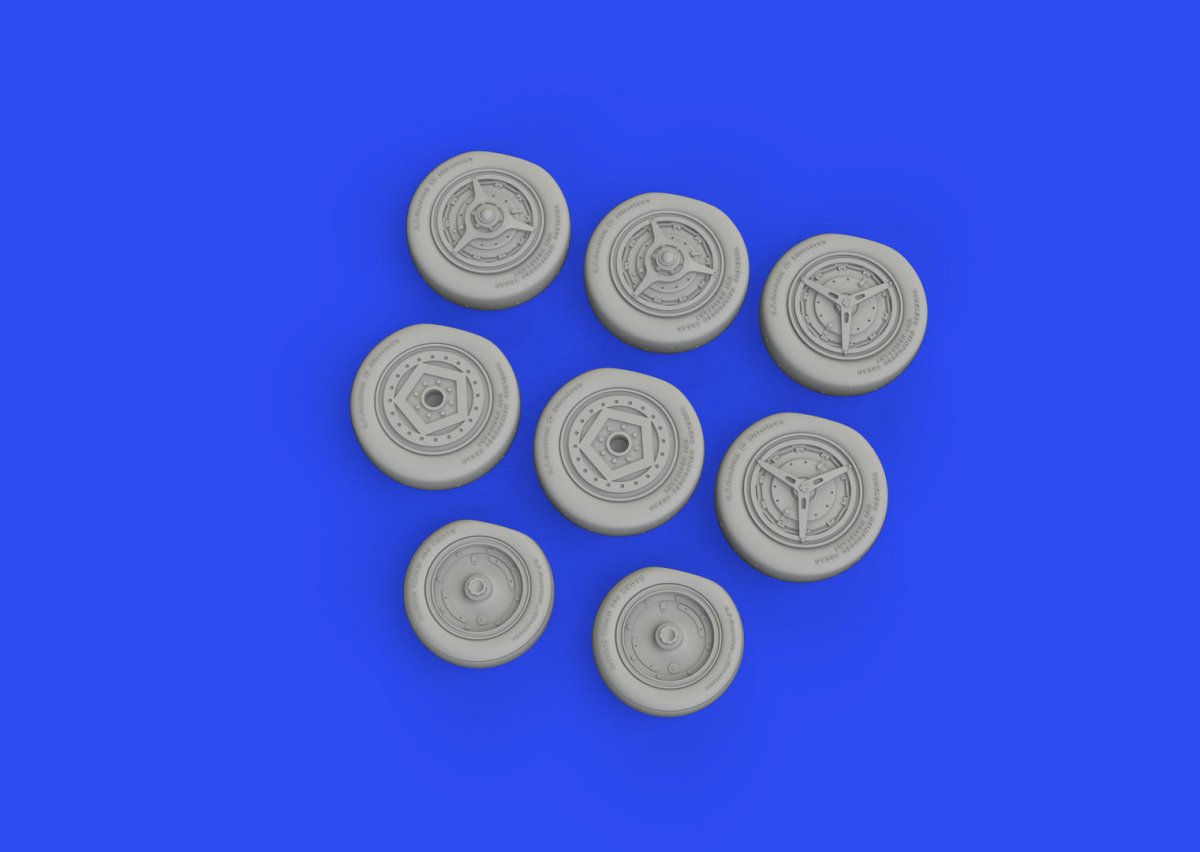 Eduard 648740 SR-71A wheels REVELL 1/48 – Bild 3