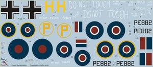 Exotic Decals 48041 Butcherbird over England - Captured Fw 190 A-4/U-8 Wr.Nr 47155 1/48