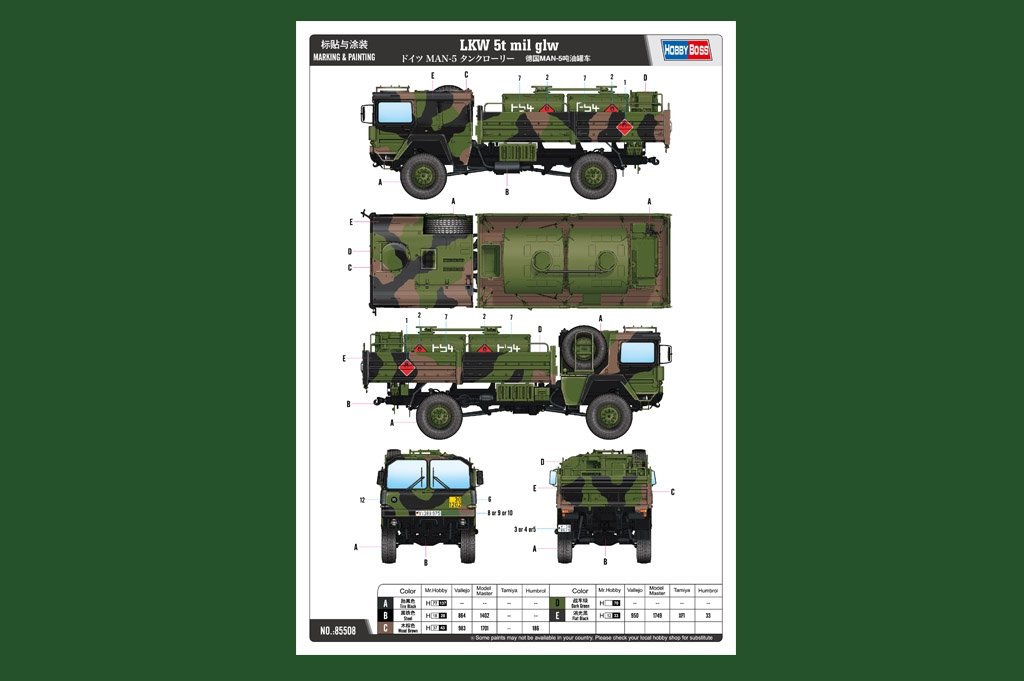 Hobby Boss 85508 LKW 5t mil glw 1/35 – immagine 2
