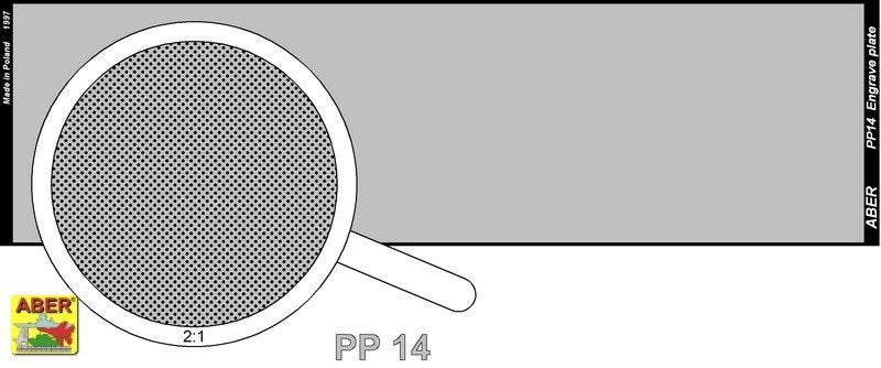 Aber PP14 Engrave plate (140 x 39 mm) - pattern 14 – imagen 2