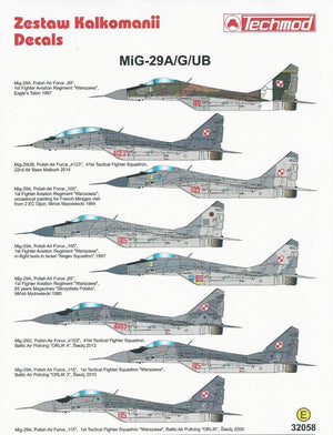 Techmod 32058 Mig-29A/G/UB 1/32 – immagine 2