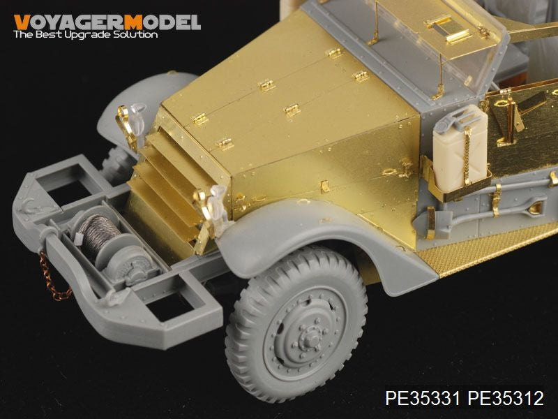 Maquette Voyager PE35312, compartiment moteur des chars américains M2/M3 de la Seconde Guerre mondiale pour kit DRAGON au 1/35 