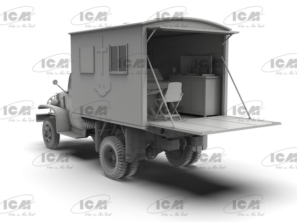 ICM 35586 WWII British Army Mobile Chapel 1/35 – immagine 7