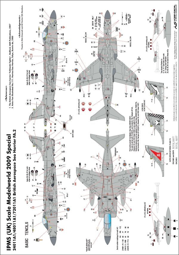 HobbyDecal AL48011V1 Sea Harrier FA.2 1/48 – zdjęcie 2