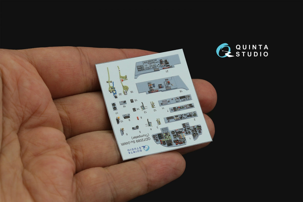 Quinta Studio QD72089 Su-24MR 3D-Printed &amp;amp; colored Interior on decal paper (Trumpeter) 1/72 – image 3