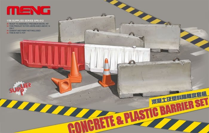 Ensemble de barrières en plastique Concerte Meng Model SPS-012 (1/35)