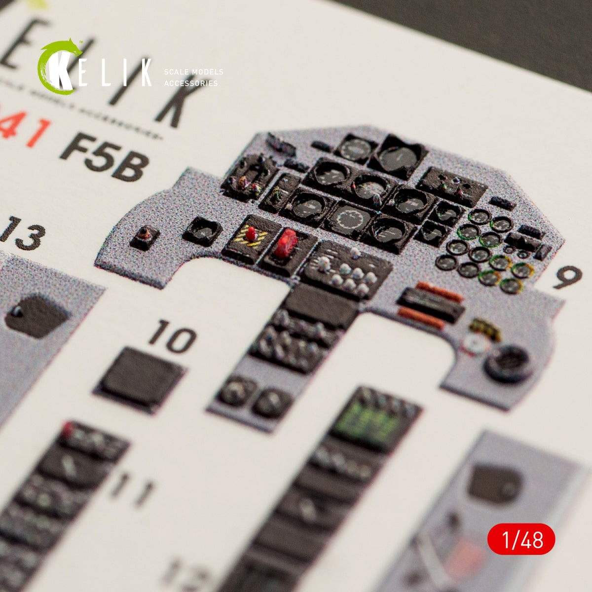 KELIK K48041 F-5B FREEDOM FIGHTER INTERIOR 3D DECALS FOR KINETIC KIT 1/48 – zdjęcie 3