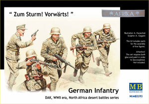 Master Box 3593 Infanterie allemande, DAK, Seconde Guerre mondiale, série batailles du désert d&amp;#39;Afrique du Nord (1/35)