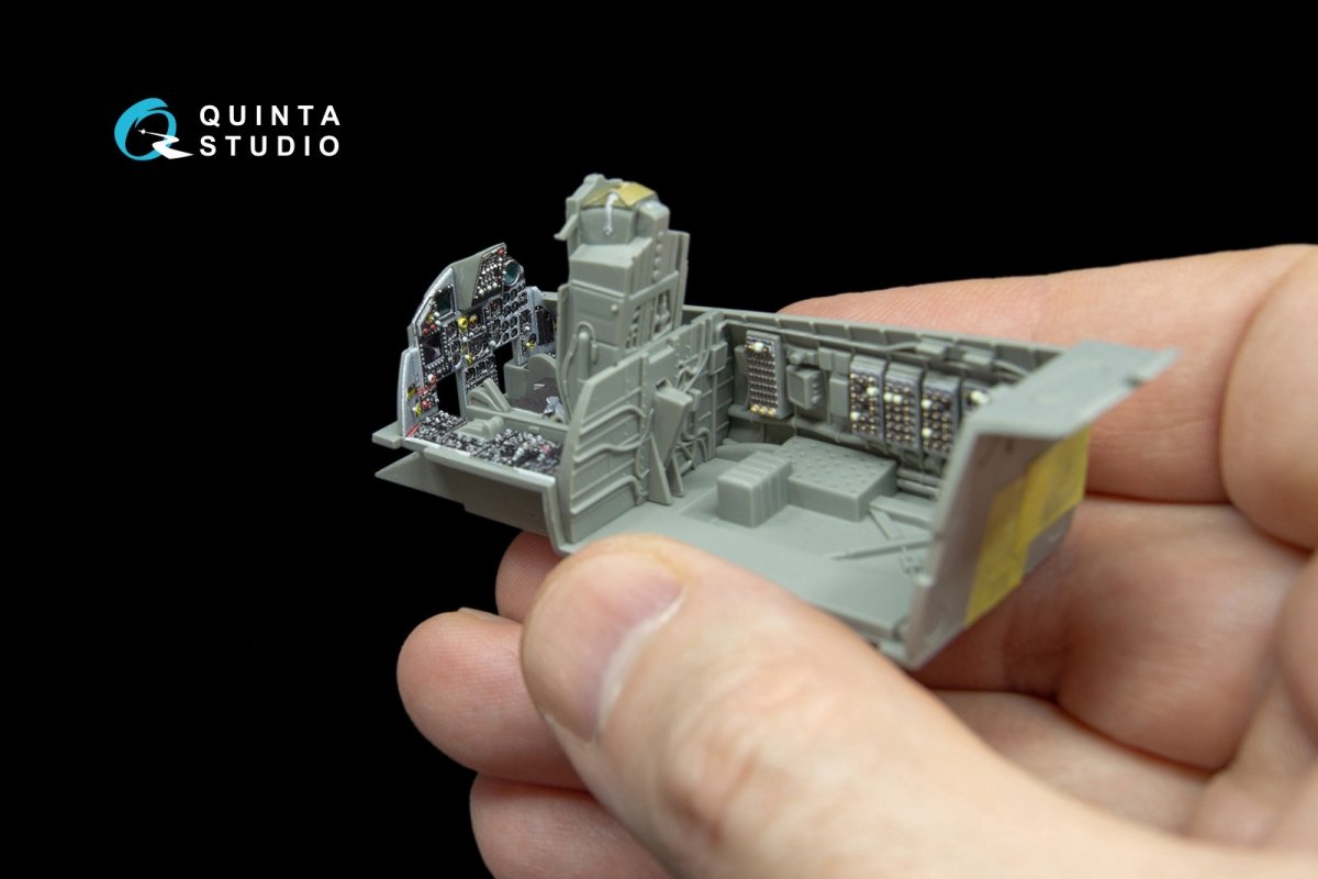Quinta Studio QD48039 F-15C 3D-Printed &amp;amp; coloured Interior on decal paper (for GWH kit) 1/48 – immagine 3