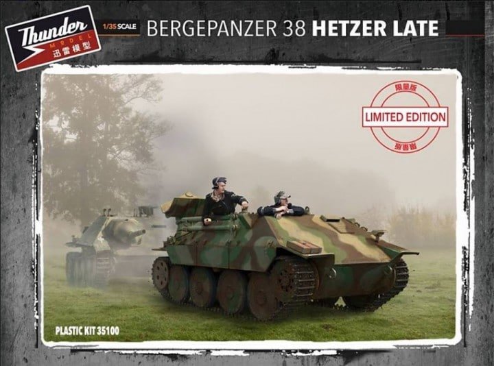 Thunder Model 35100 Bergepanzer 38 Hetzer Late Limited Bonus Edition w/ Full interior 1/35