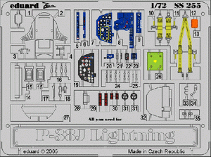 Eduard 73255 P-38J 1/72 (Academy)