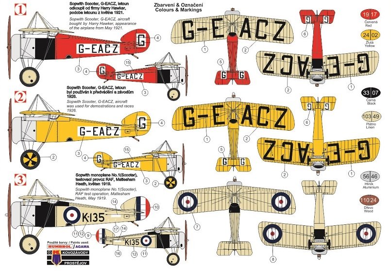 Kovozavody Prostejov KPM0165 Sopwith Scooter « Monoplan no.1 » 1/72 – image 2