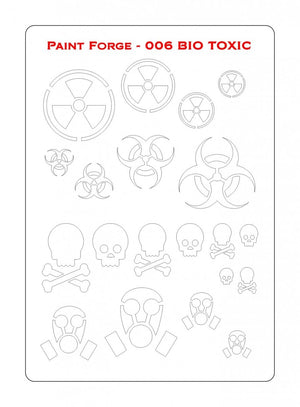 Paint Forge PFST006L STENCIL - BIO TOXIC – zdjęcie 2