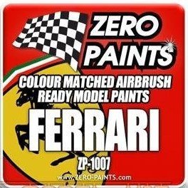 Peinture métallisée Zero Paints ZP-1007-F1 Rosso Formula 1 à 2 couches - 2 x 30 ml