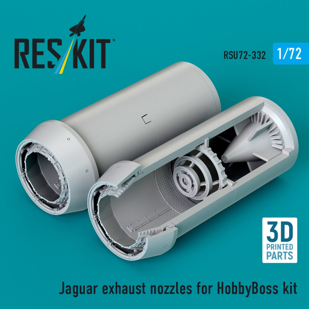RESKIT RSU72-0332 Jaguar exhaust nozzles for HobbyBoss kit (3D Printed) 1/72