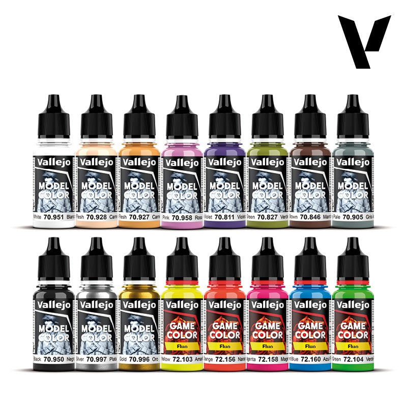 Vallejo 70257 Wargame Special - Model Color Set - Acrylic colors for models and miniatures 16x18ml