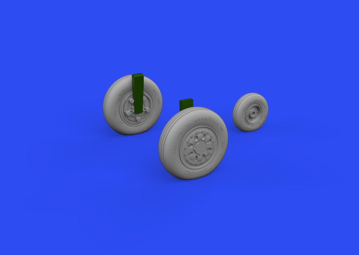Eduard 648744 F-15C/D/J/N wheels GREAT WALL HOBBY 1/48 – immagine 4