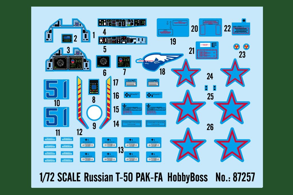 Hobby Boss 87257 Russian T-50 PAK-FA 1/72 – immagine 4