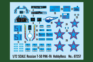 Hobby Boss 87257 Russian T-50 PAK-FA 1/72 – immagine 4
