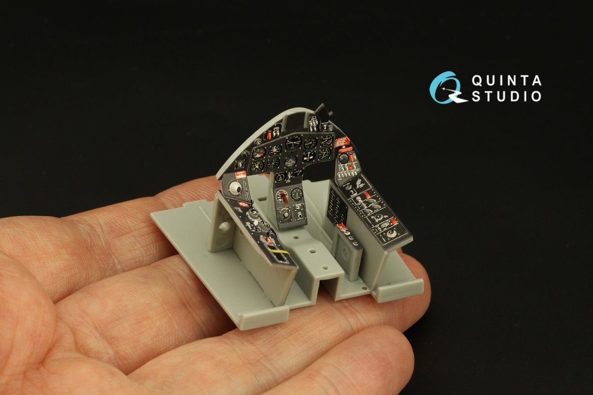 Quinta Studio QD32184 F8F-2 Bearcat 3D-Printed coloured Interior on decal paper (Trumpeter) 1/32 – immagine 11