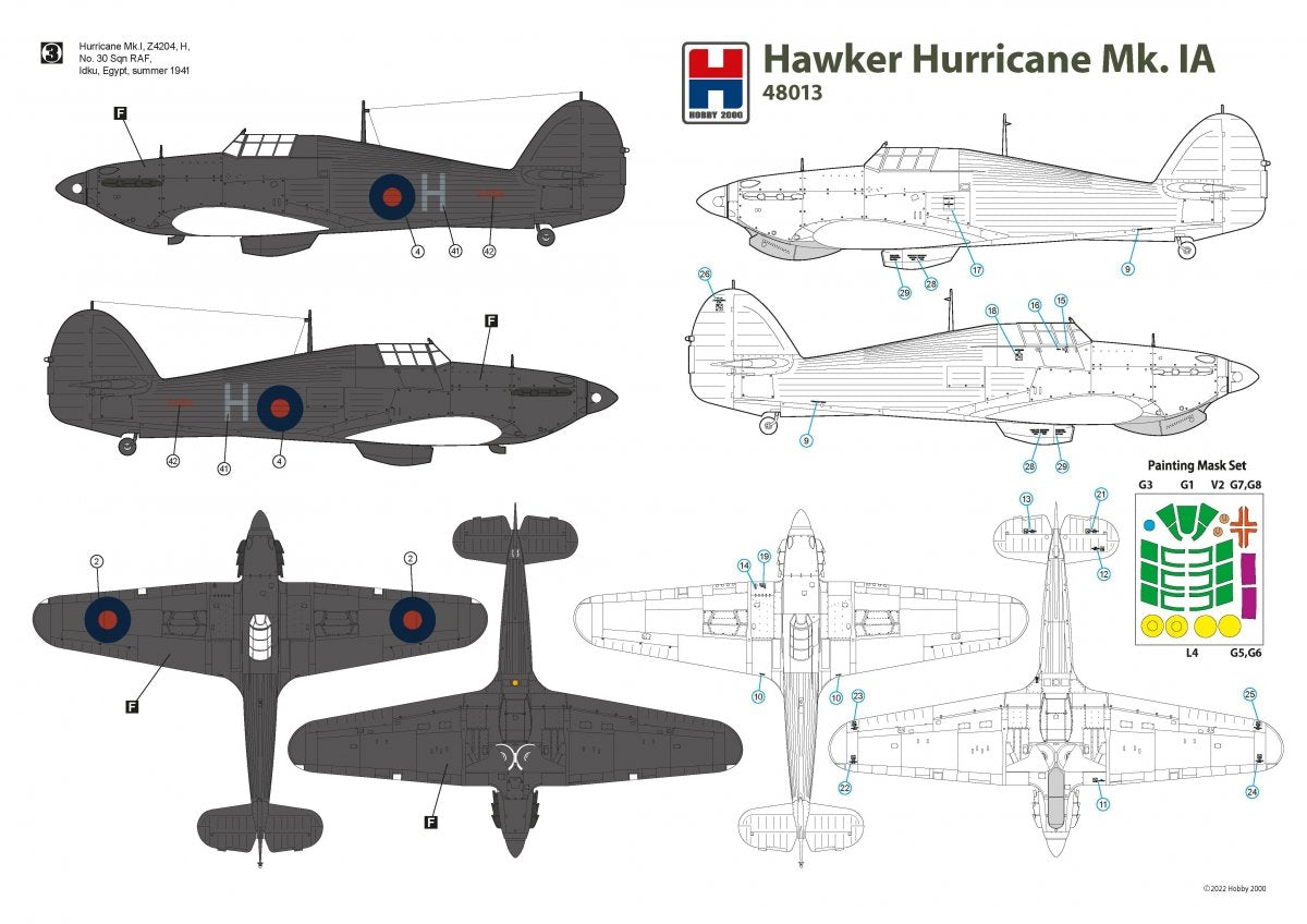 Hobby 2000 48013 Hawker Hurricane Mk.IA 1/48 – image 3