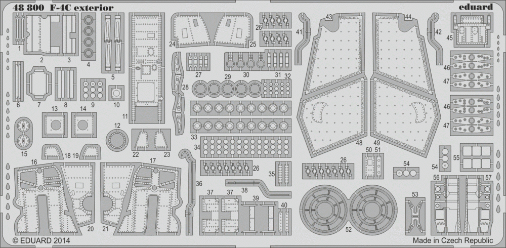 Eduard 48800 F-4C exterior ACADEMY 1/48