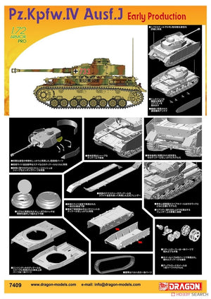 Dragon 7409 Pz.Kpfw.IV Ausf.J Première production 1/72  – image 3