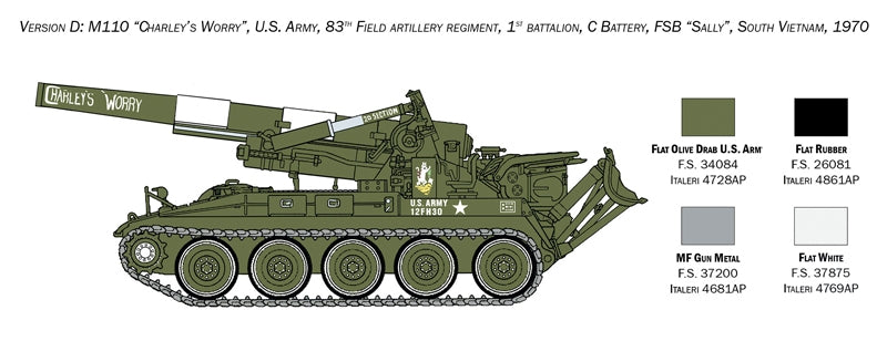 Italeri 6574 M110 Self Propelled Howitzer 1/35 – Bild 4