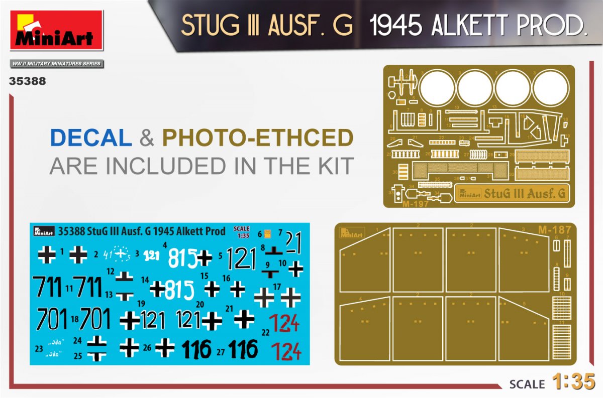 MiniArt 35388 STUG III AUSF. G 1945 ALKETT PROD. 1/35 – immagine 2