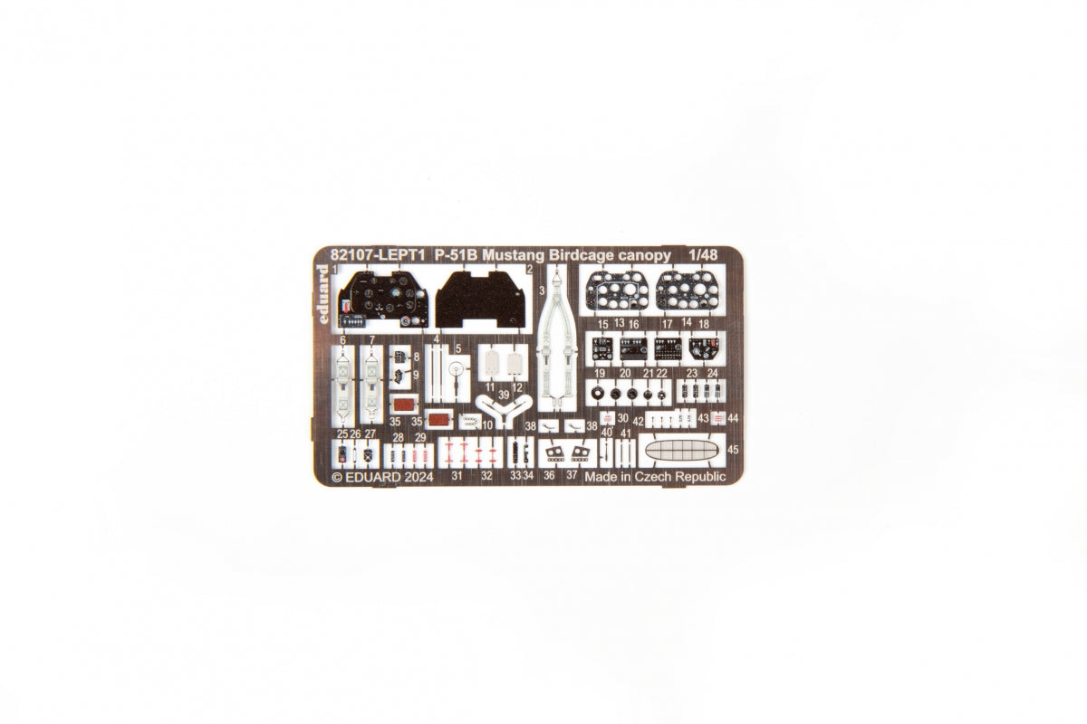 Eduard 82107 P-51B Mustang Birdcage canopy 1/48 – imagen 5