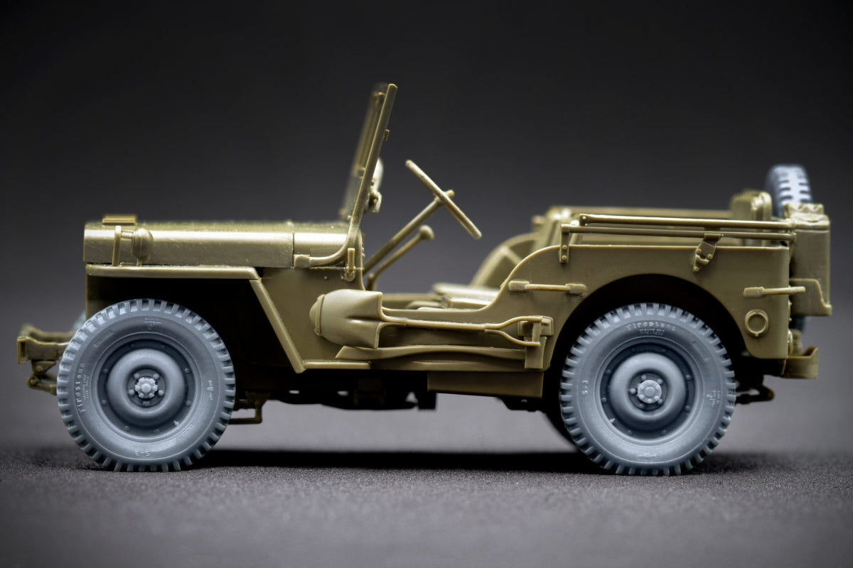 ScaleX WW 35001S U.S WiLLYSMB Sagged wheel set (Universal) 1/35