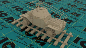 ICM 35376 Panzerspahwagen P 204 (f) Railway, WWII German Armoured Vehicle 1/35 – immagine 4
