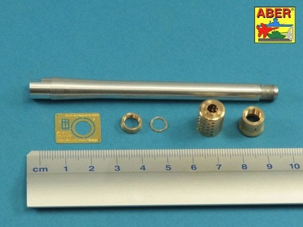 Aber 35L-261 Lufa 150mm z hamulcem do niemieckiego czołgu E-100 z wieżą Krupp 1/35 – zdjęcie 4