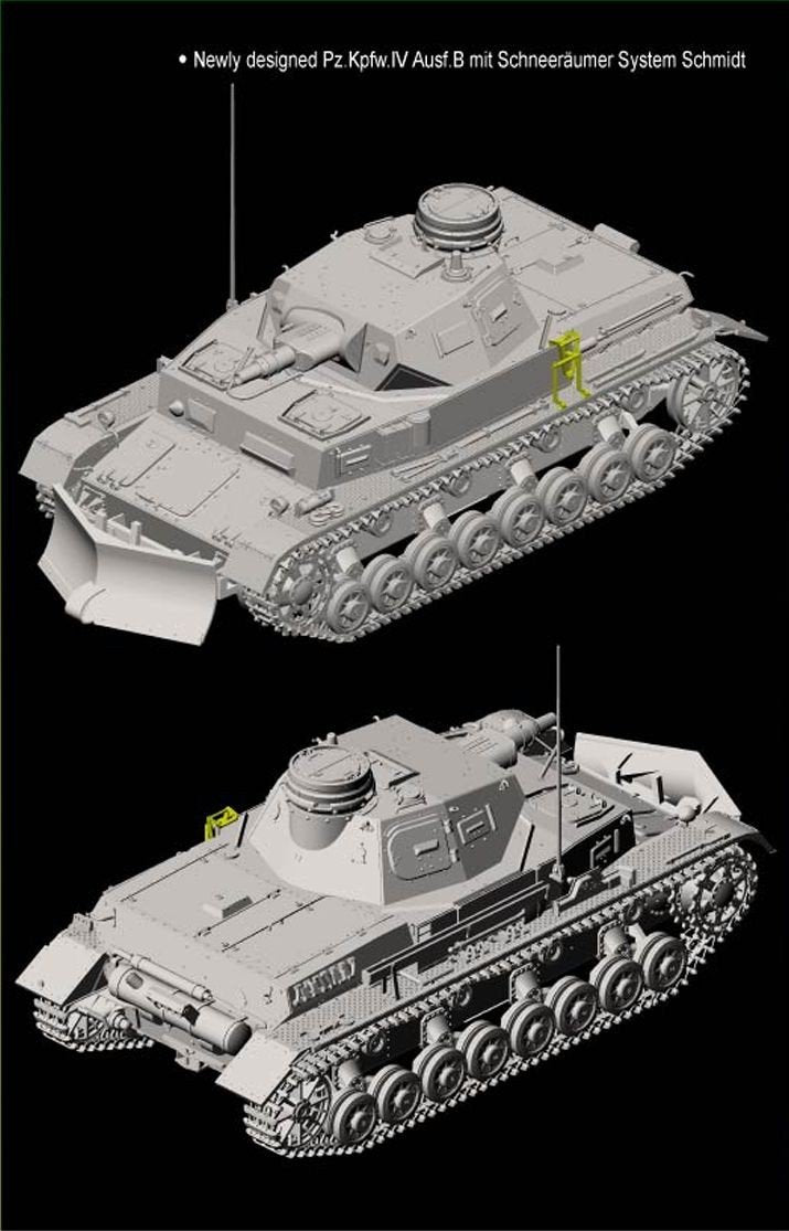 Dragon 6764 Pz.Kpfw.IV Ausf.B mit Schneeraumer System Schmidt 1/35 – imagen 2
