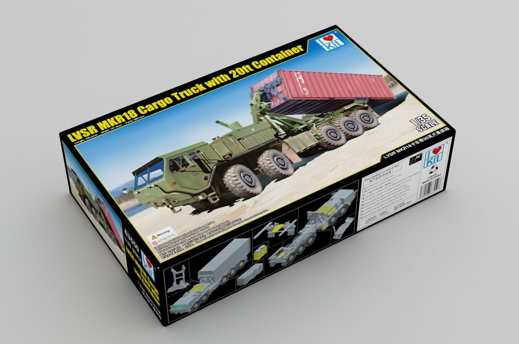 I Love Kit 63550 LVSR MKR18 Cargo Truck with 20ft Container 1/35 – immagine 2