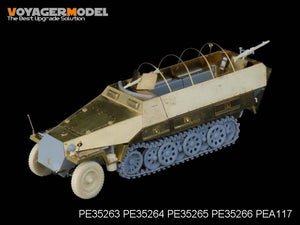 Voyager Model PE35263 WWII German Sd.Kfz.251/1 Ausf.D Armoured Personnel Carrier Back seats &amp;amp; boxes (For DRAGON Kit) 1/35 – immagine 3